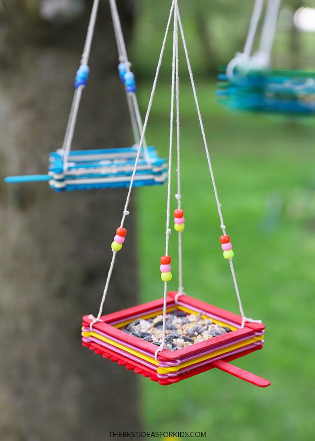 Popsicle Stick Bird Feeder - The Best Ideas for Kids