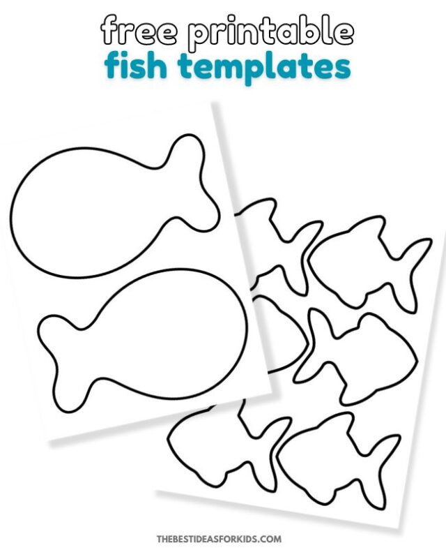 fish template pin