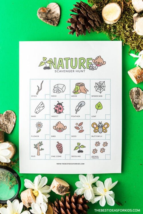 Nature Scavenger Hunt (Free Printable) - The Best Ideas for Kids