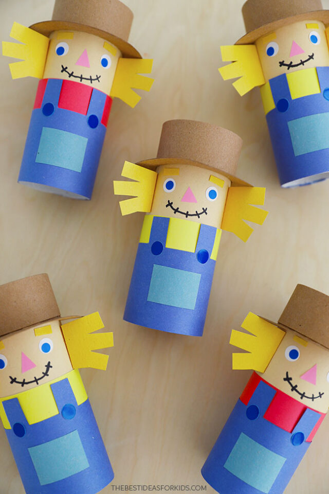 Paper Roll Scarecrow Craft