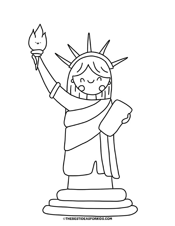 Statue of Liberty Coloring Page