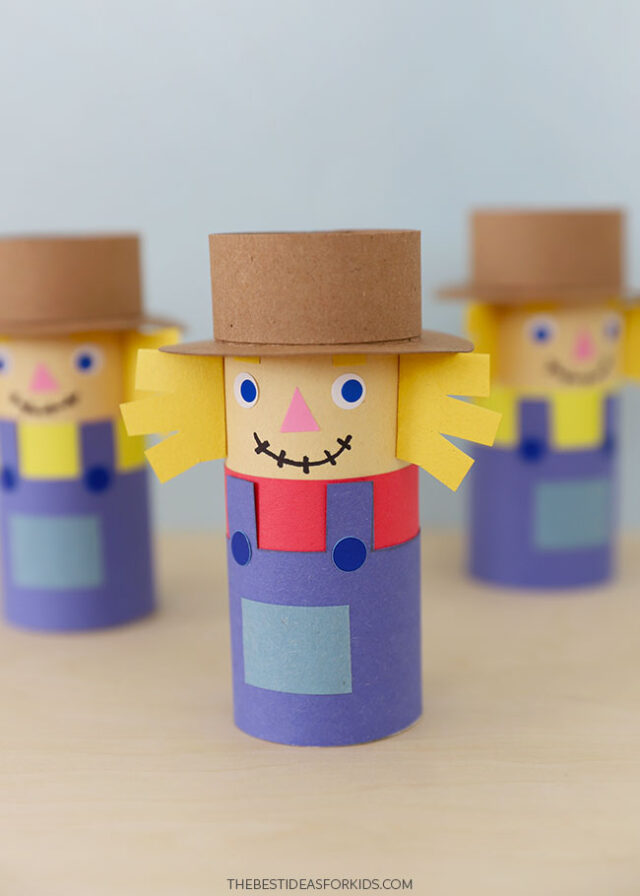 Toilet Paper Roll Scarecrow for Kids