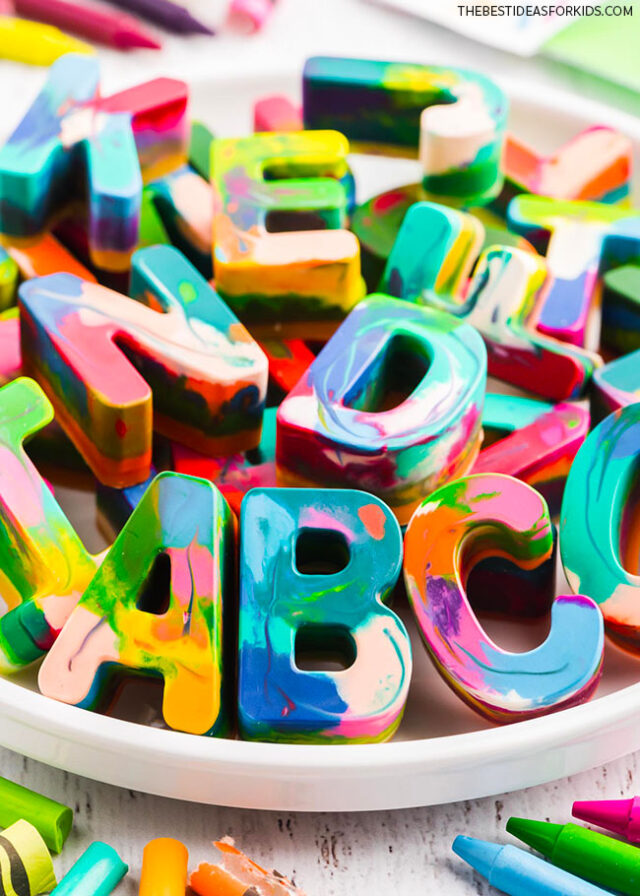 DIY Alphabet Crayons