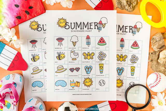 Summer Scavenger Hunt for Kids