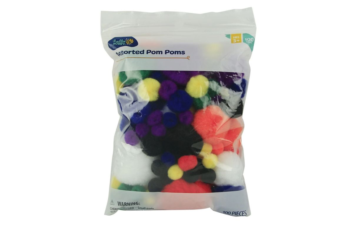 Hello Hobby 100 Piece Pom Poms