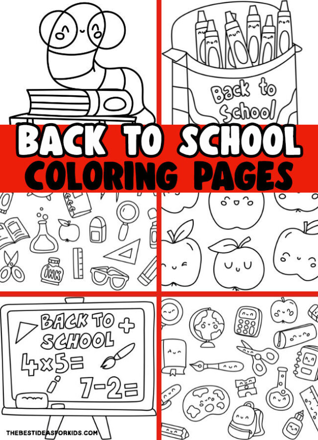 Back to School Coloring Pages for Kids