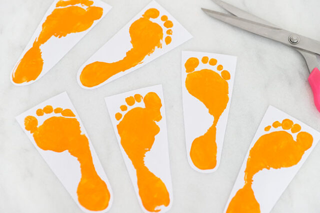 Cut out footprints