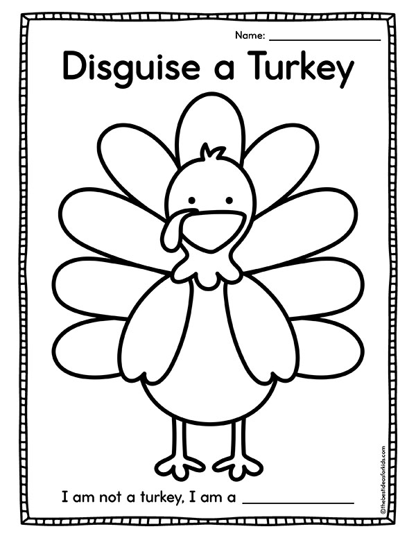 Disguise a Turkey Free Template