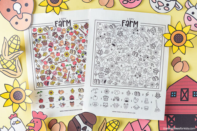 Farm I spy sheets