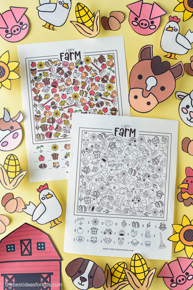 Free Printable Farm I Spy