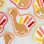 Thanksgiving Footprint Turkey Art cover