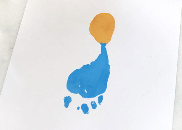 Footprint on paper