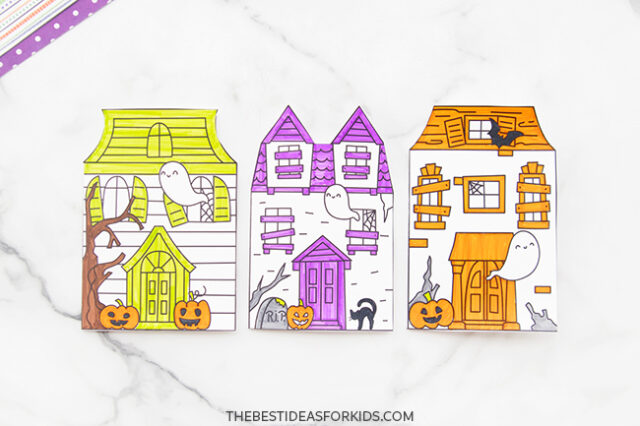 Halloween Haunted House Cards