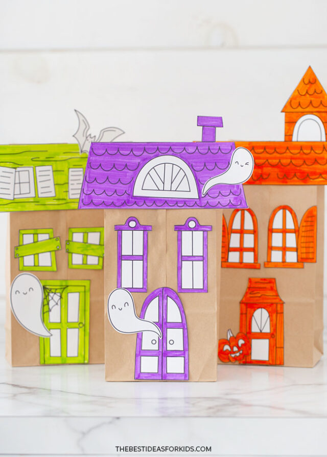 Printable Paper Bag Haunted House