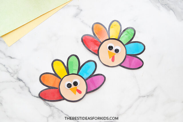 Stained Glass Turkey Suncatchers