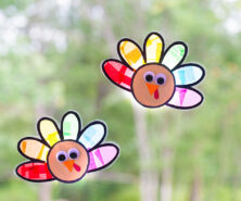 Turkey Suncatcher Craft for Kids