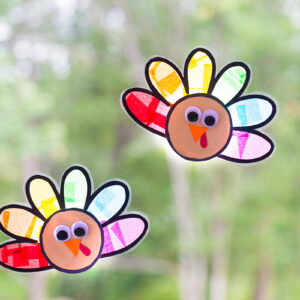 Turkey Suncatcher Craft for Kids