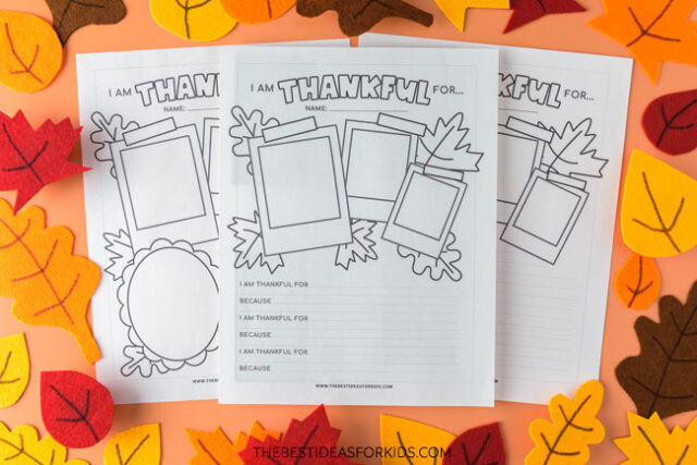 printable i am thankful pages