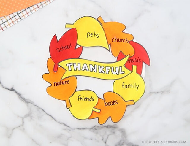 Add thankful banner to wreath