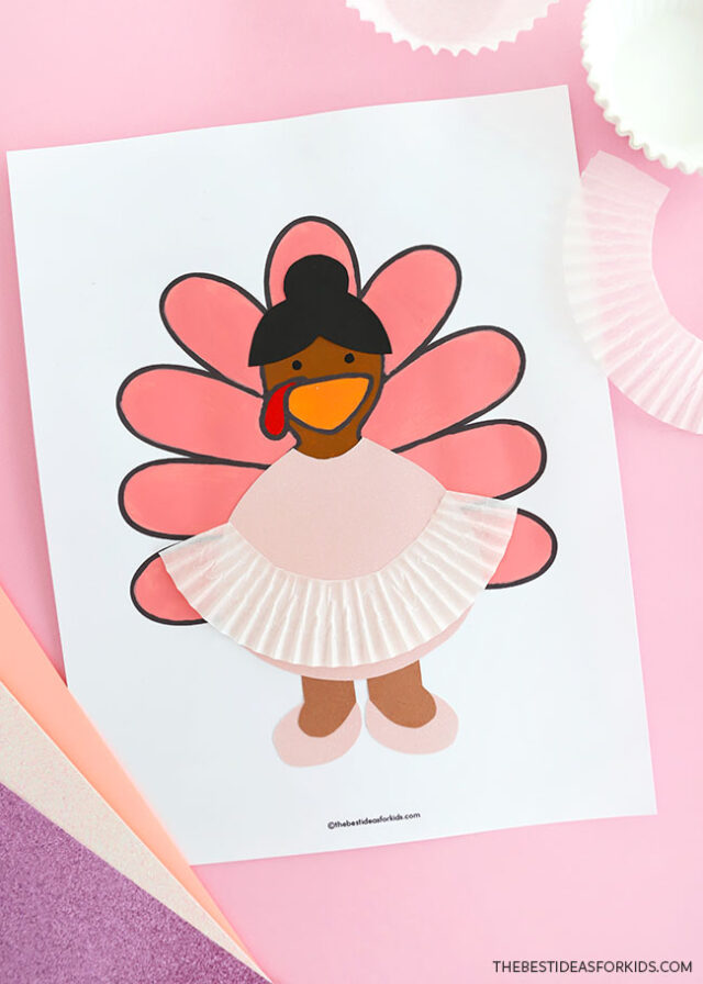 Ballerina Thanksgiving Turkey Craft