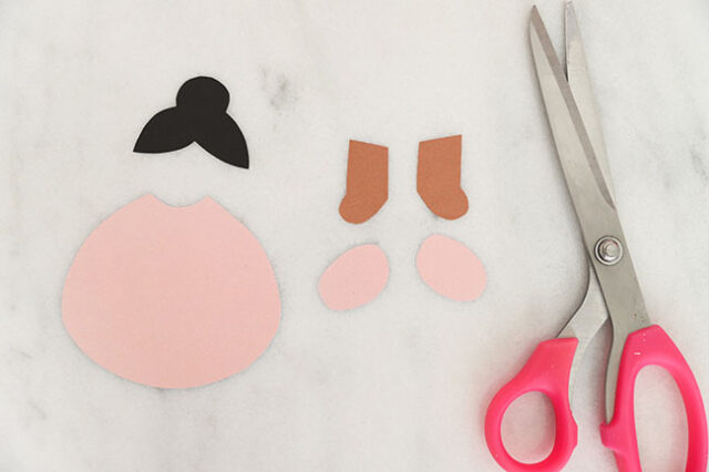 Cut out printable ballerina shapes