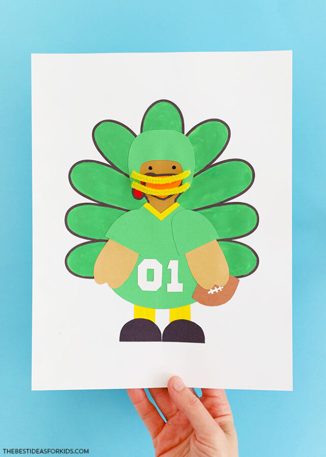 Football Player Disguise a Turkey Printable Templates