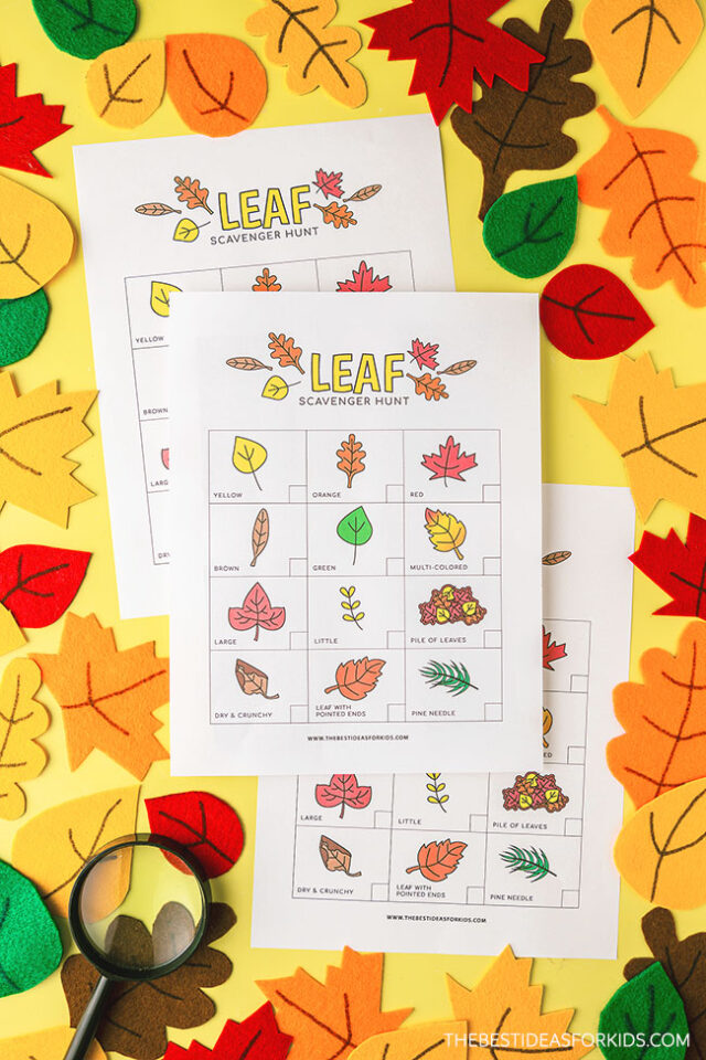 Leaf Scavenger Hunt Printable