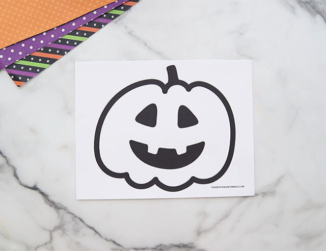 Printable Pumpkin Suncatcher Template