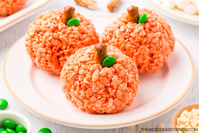 Pumpkin Rice Krispie Treats