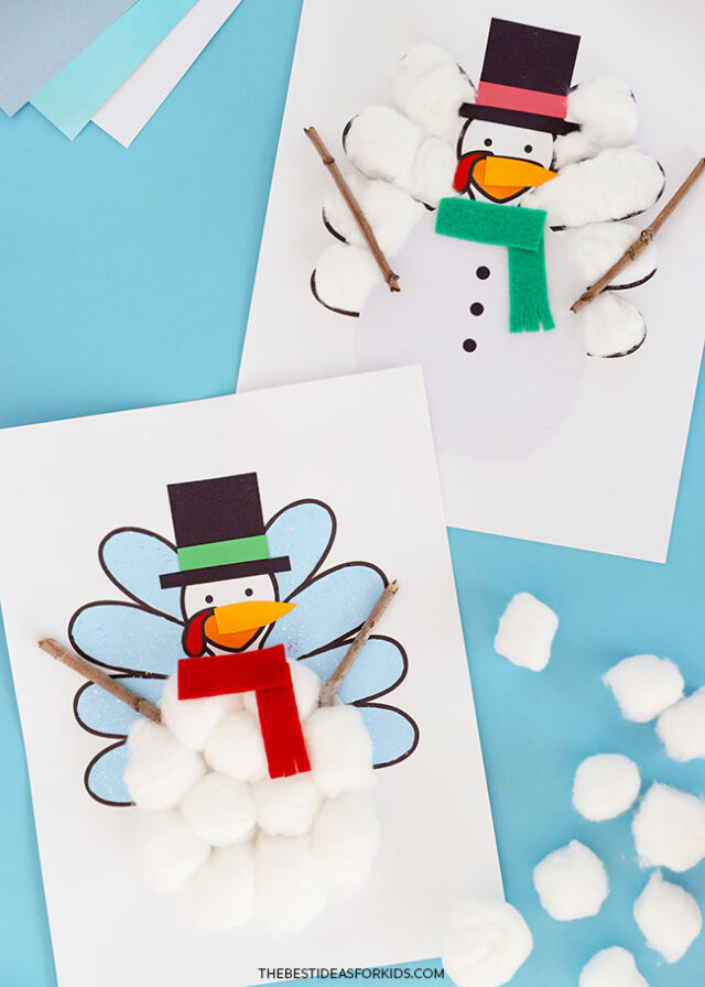 Snowman Turkey in Disguise Printable Templates