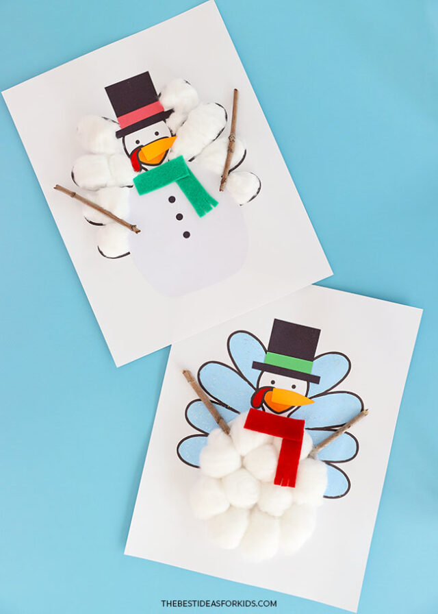 Snowman Turkey in Disguise Printables