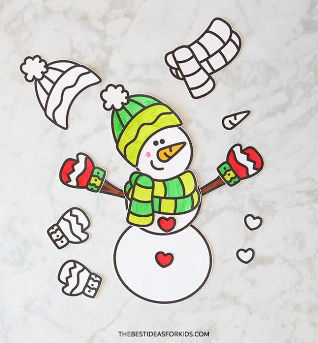 Build Your Own Snowman Printable