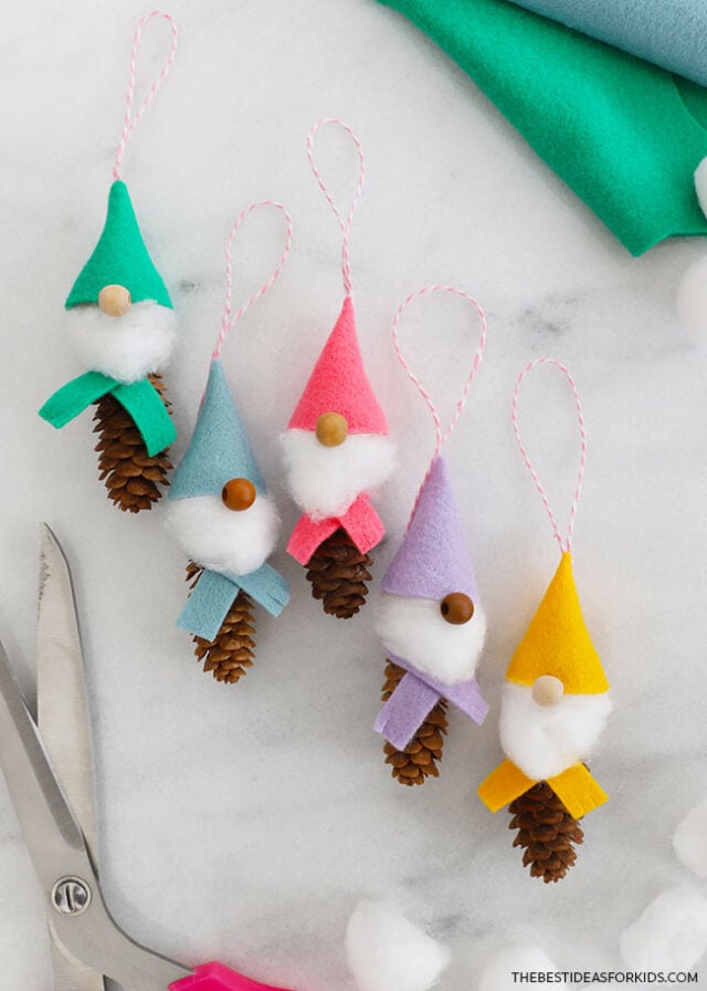 Christmas Gnome Pine Cones