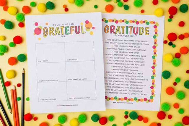 Free Printable Gratitude Scavenger Hunt