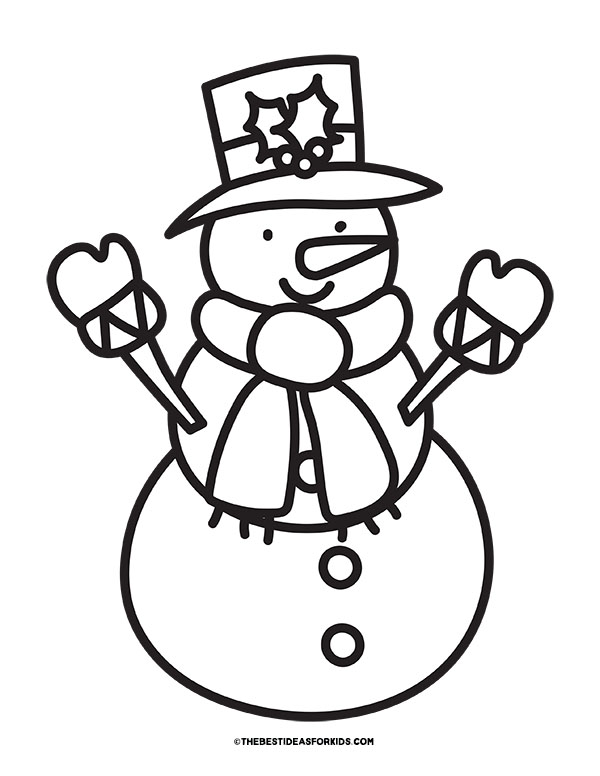 Full Snowman Printable