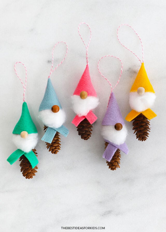 Gnome Pine Cone Craft