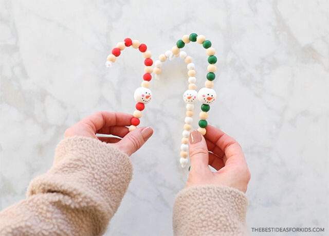 Make Wood Bead Candy Canes