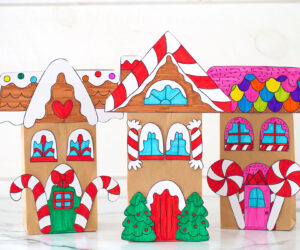 Paper Bag Gingerbread House