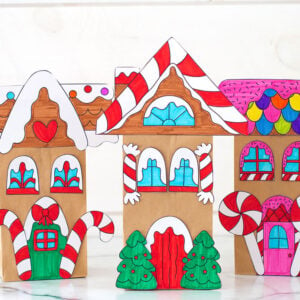 Paper Bag Gingerbread House