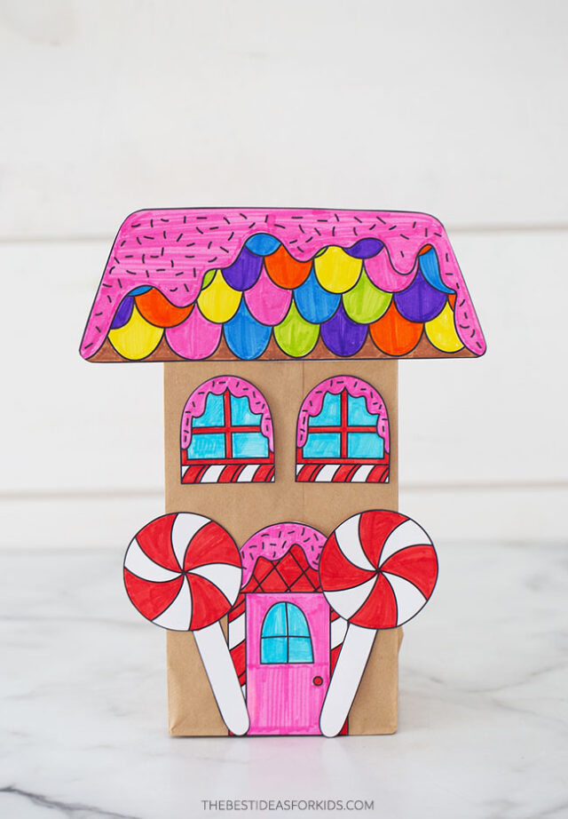 Paper Bag Gingerbread House Craft