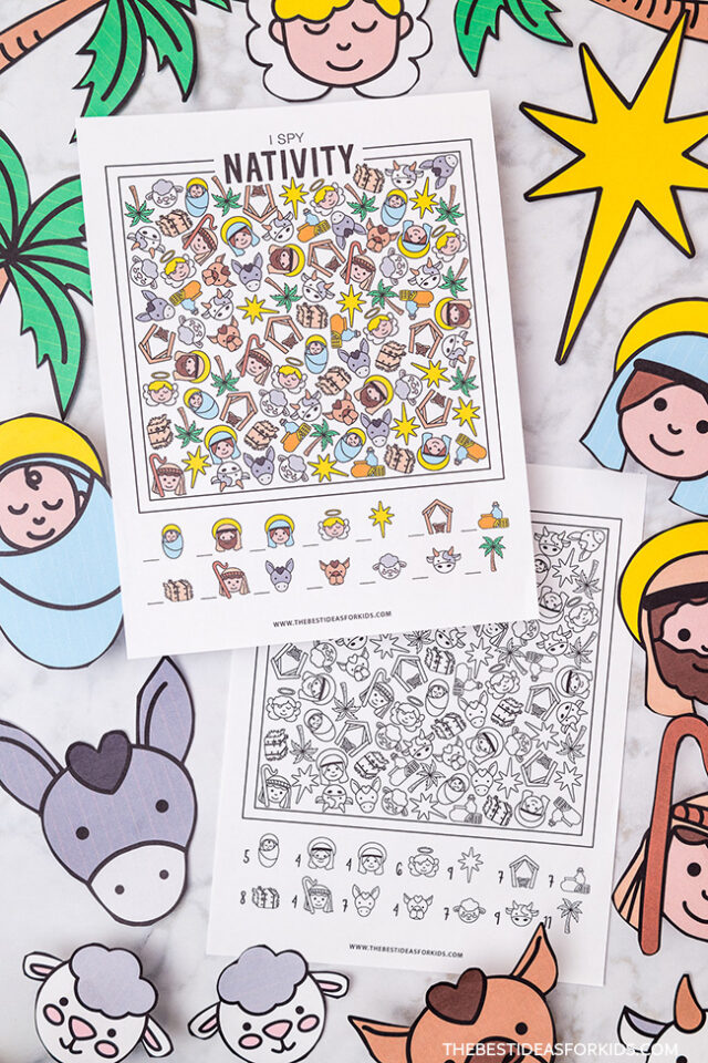 nativity i spy printable