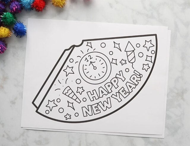 Free Printable Templates for New Years Hats