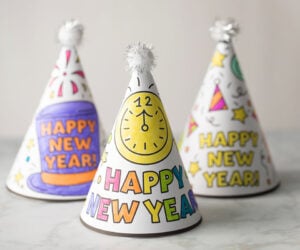 New Years Printable Hat