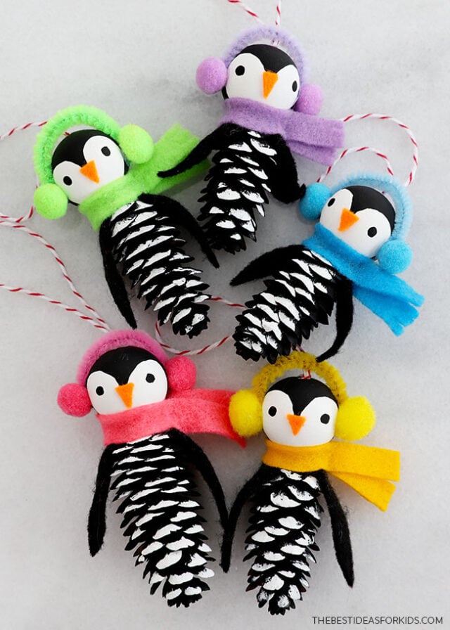 Pine Cone Penguin Craft