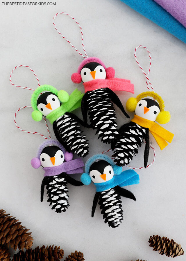 Pinecone Penguin Craft