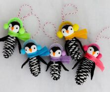 Pinecone Penguin Ornaments cover