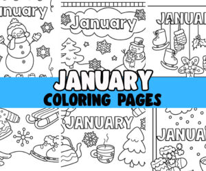 january coloring pages cover