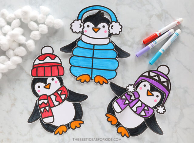 Build a Penguin Craft Template