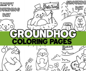 Groundhog Coloring Pages