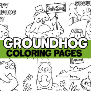 Groundhog Coloring Pages